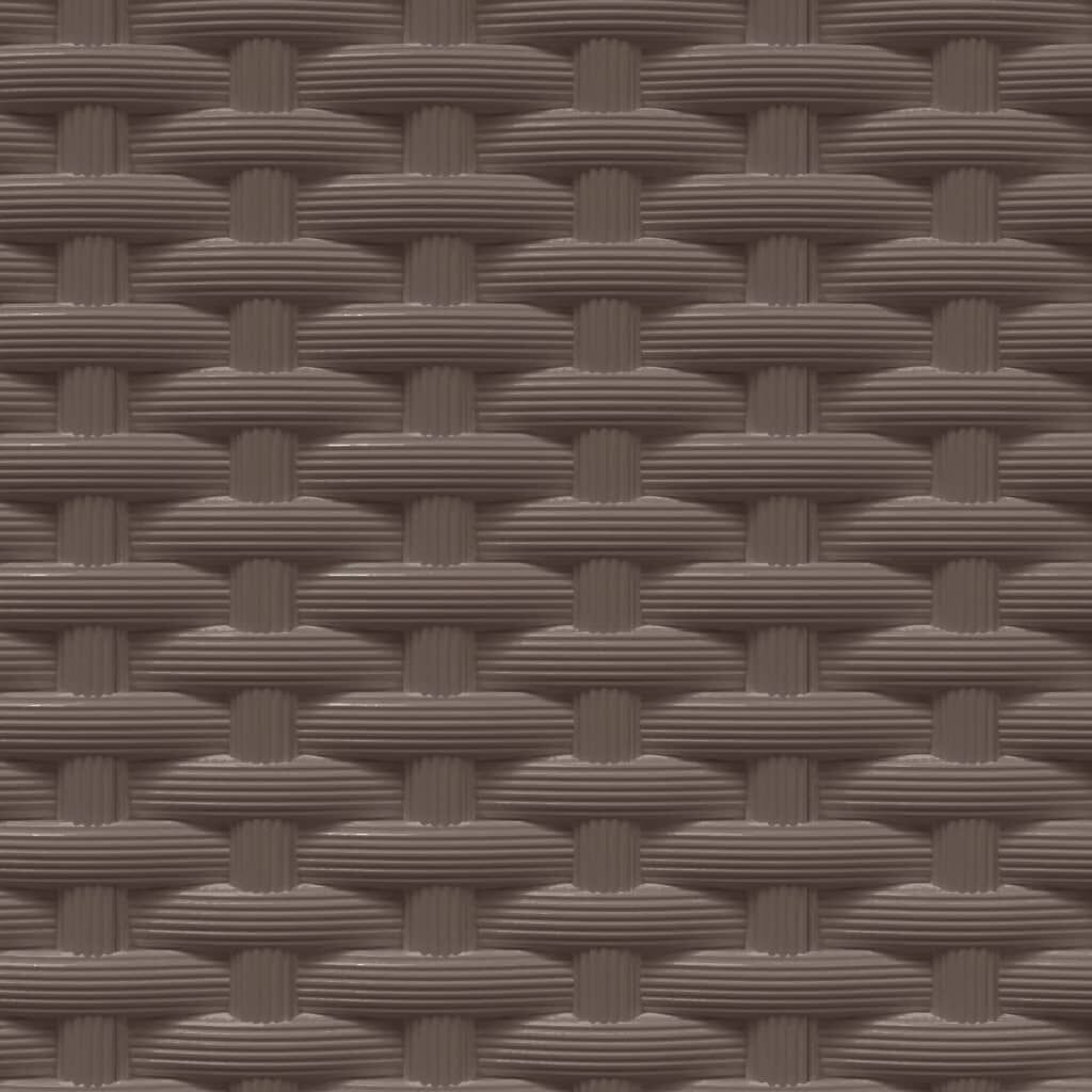 vidaXL Planters 2 pcs Brown 30x30x37 cm Polypropylene