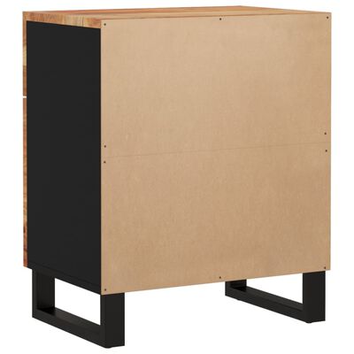 vidaXL Bedside Cabinet 50x33x60 cm Solid Wood Acacia&Engineered Wood