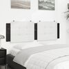 vidaXL Headboard Cushion "Zadar" White and Black 152 cm Queen Faux Leather