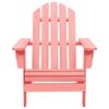 vidaXL Garden Adirondack Chair Solid Fir Wood Pink