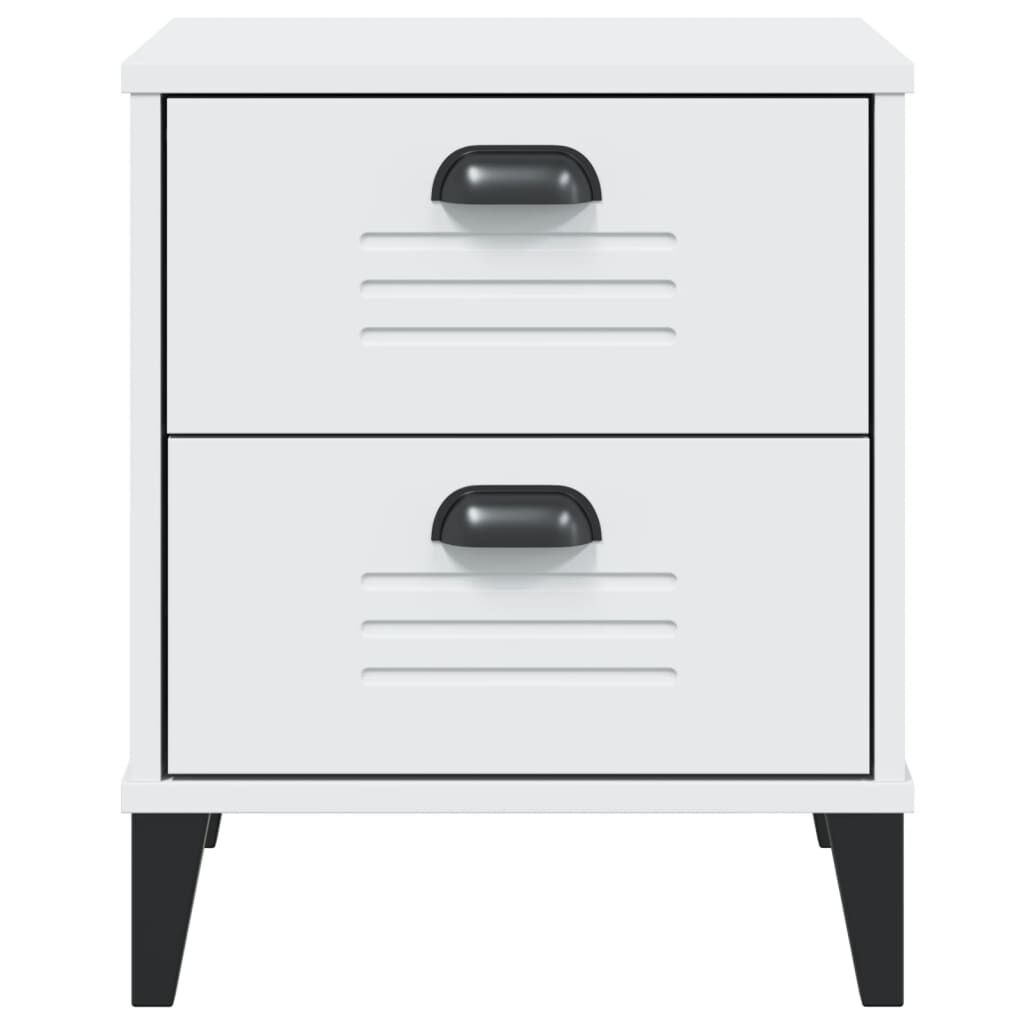 vidaXL Bedside Cabinet VIKEN White Engineered Wood