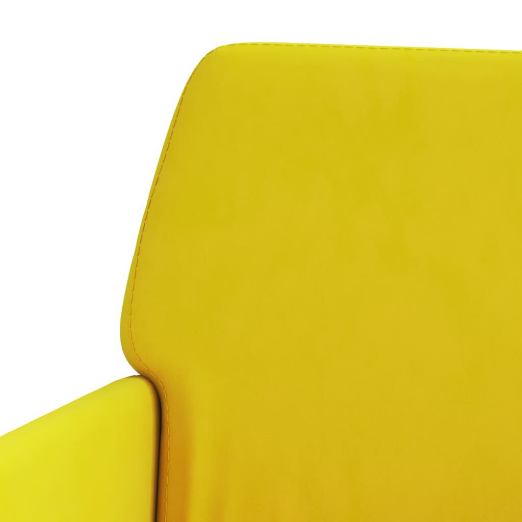 vidaXL Bench Yellow 108x79x79 cm Velvet