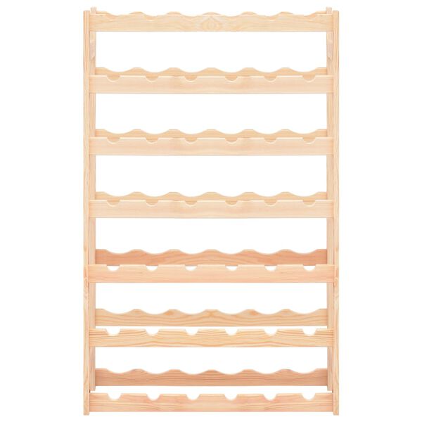 vidaXL Wine Rack for 42 Bottles Pinewood