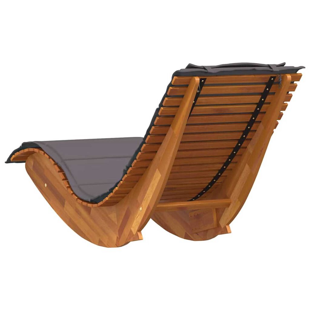 vidaXL Sun Lounger 2 pcs Brown 60 x 154 x 74cm Solid Acacia wood