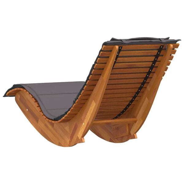 vidaXL Sun Lounger 2 pcs Brown 60 x 154 x 74cm Solid Acacia wood