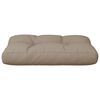 vidaXL Pallet Cushion Taupe 60x40x12 cm Fabric
