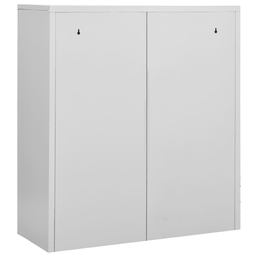 vidaXL Office Cabinet Light Grey 90x40x102 cm Steel