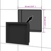 vidaXL Shower Niche Matt Black 41x51x10 cm