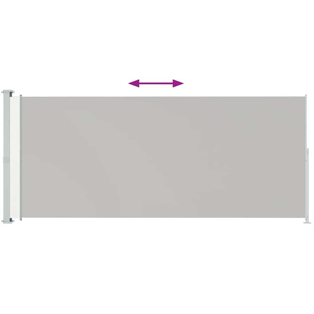vidaXL Patio Retractable Side Awning 180x500 cm Cream