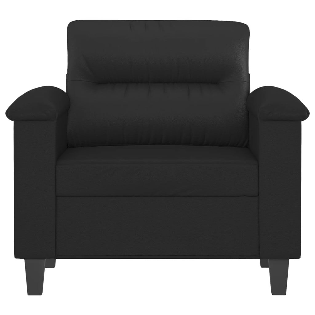 vidaXL Sofa Chair Black 60 cm Faux Leather