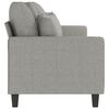vidaXL 3-Seater Sofa Light Grey 210 cm Fabric