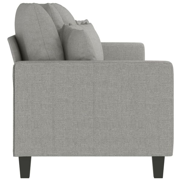 vidaXL 3-Seater Sofa Light Grey 210 cm Fabric