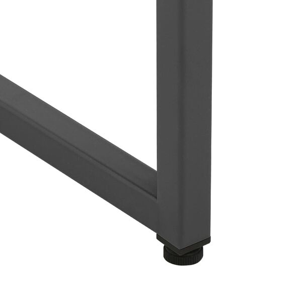vidaXL Highboard Anthracite 80x35x135 cm Steel and Tempered Glass