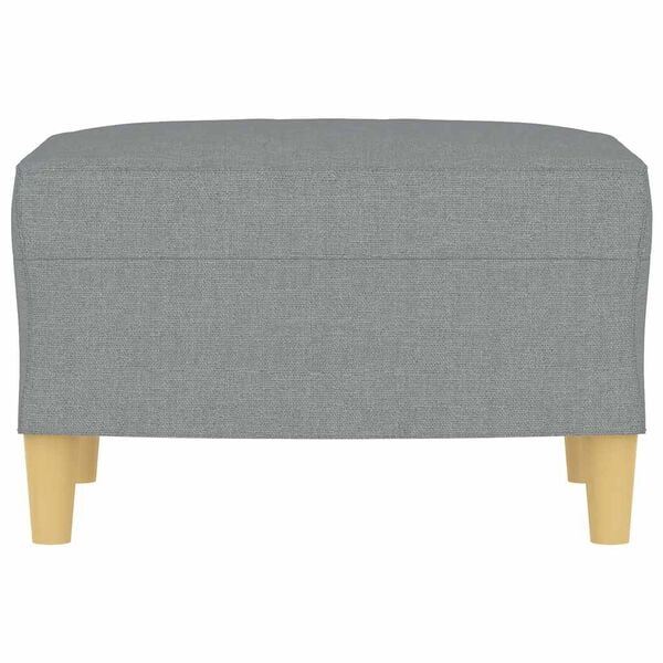 vidaXL Footstool Light Grey 60x50x41 cm Fabric