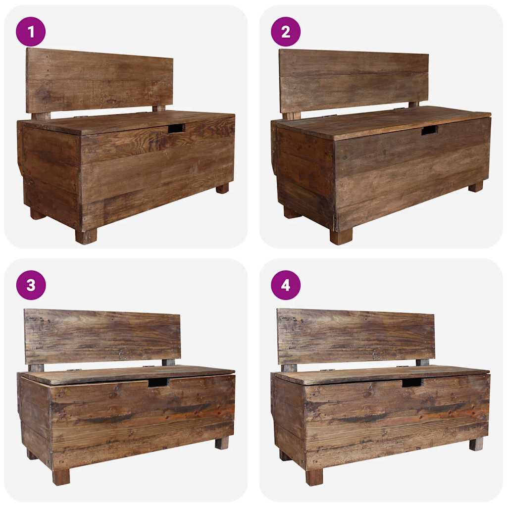 vidaXL Bench Solid Mahogany Wood 86x40x60 cm
