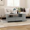 vidaXL Coffee Table Grey Sonoma 102x55x42 cm Engineered Wood