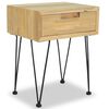 vidaXL Bedside Cabinets 2 pcs 40x30x50 cm Solid Teak