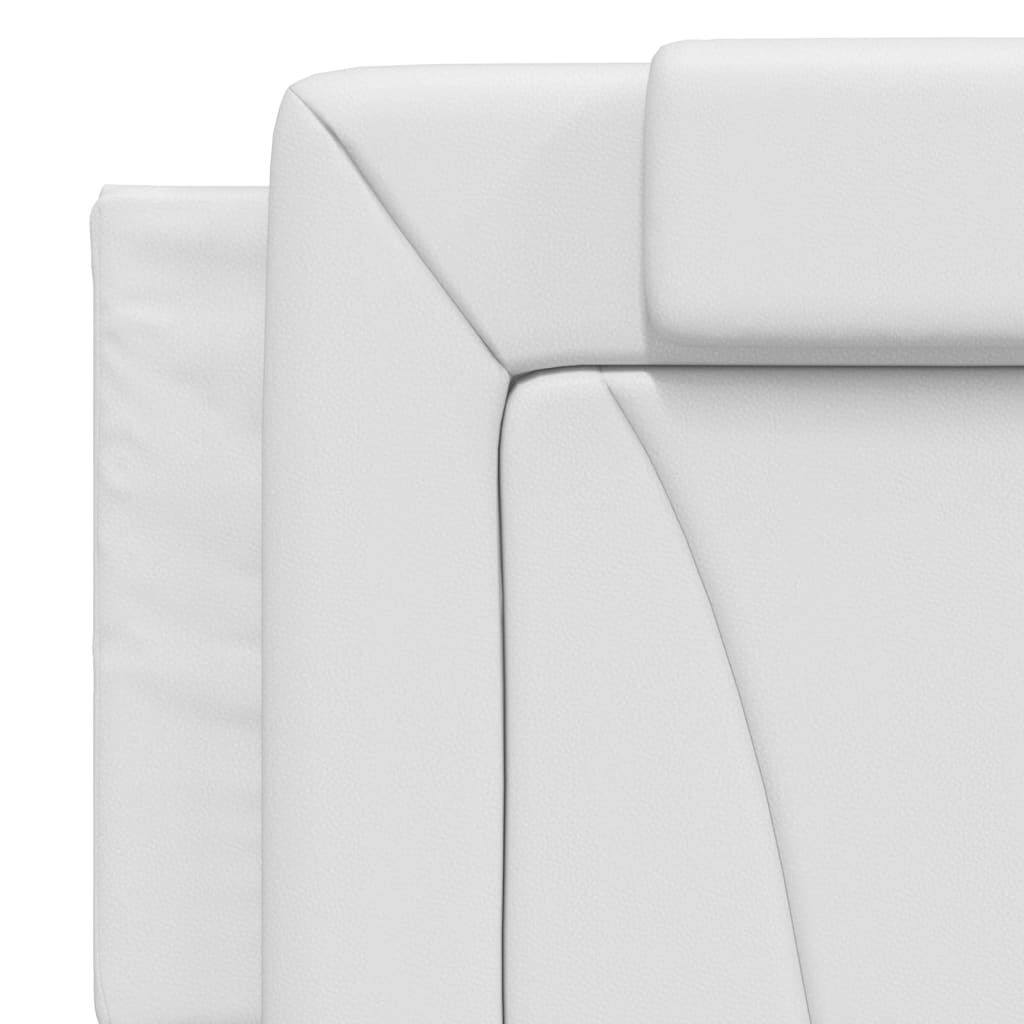 vidaXL Bed Frame without Mattress White 152x203 cm Faux Leather