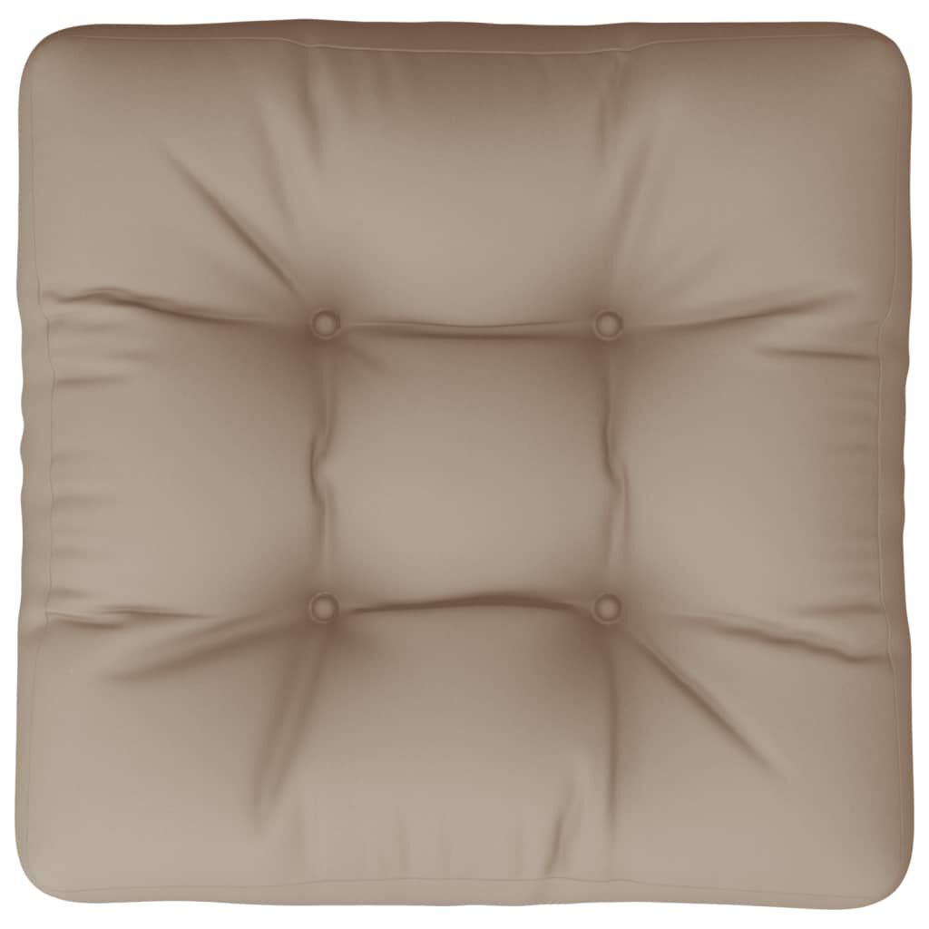 vidaXL Pallet Cushion Taupe 50x50x12 cm Fabric