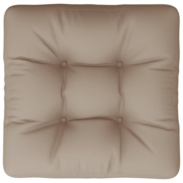 vidaXL Pallet Cushion Taupe 50x50x12 cm Fabric