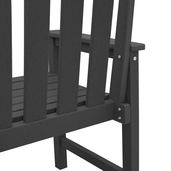 vidaXL Garden Dining Chairs 4 pcs Black 65,5x55,5x88 cm HDPE