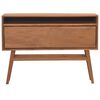 vidaXL Console Table 110x30x79 cm Solid Teak Wood