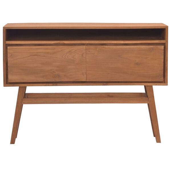 vidaXL Console Table 110x30x79 cm Solid Teak Wood