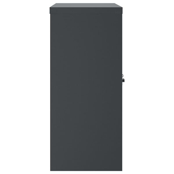 vidaXL File Cabinet Anthracite 90x40x90 cm Steel