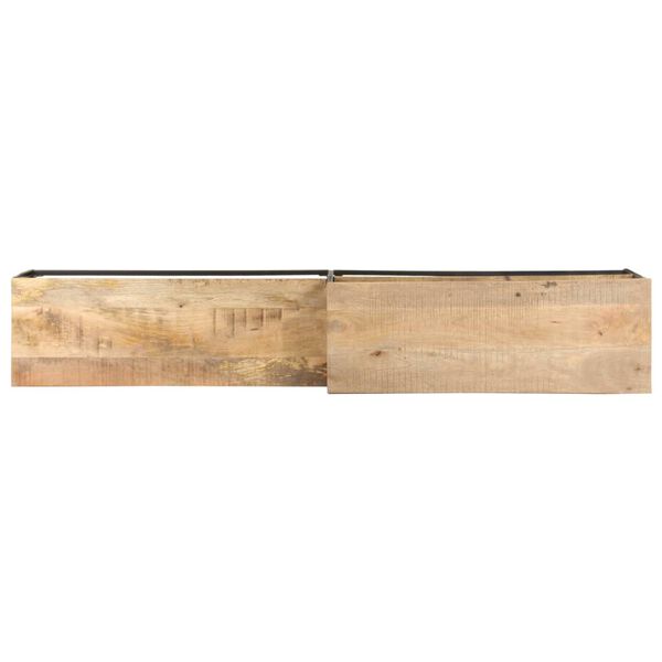 vidaXL TV Cabinet 180x30x50 cm Rough Mango Wood