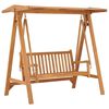 vidaXL Swing Bench 174 cm Solid Teak Wood