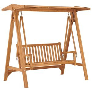 vidaXL Swing Bench 174 cm Solid Teak Wood
