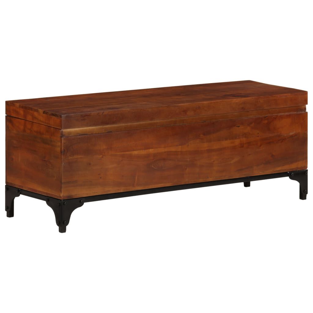 vidaXL Storage Trunk 110x35x41 cm Solid Acacia Wood