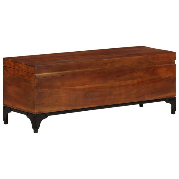 vidaXL Storage Trunk 110x35x41 cm Solid Acacia Wood