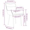 vidaXL Dining Chairs 2 pcs Light Grey Velvet
