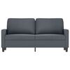 vidaXL 2-Seater Sofa Dark Grey 140 cm Velvet