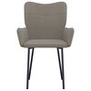 vidaXL Dining Chairs 2 pcs Light Grey Velvet