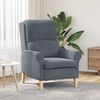 vidaXL Armchair Dark grey 76 x 94 x 102 cm Velvet
