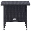 vidaXL 2 Piece Garden Lounge Set with Cushions Poly Rattan Black
