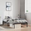 vidaXL Metal Bed Frame without Mattress Black 100x190cm