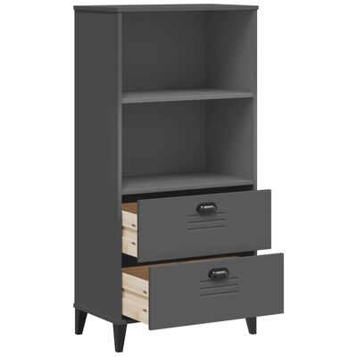 vidaXL Bookcase VIKEN Anthracite Grey 60x35x123 cm Engineered Wood