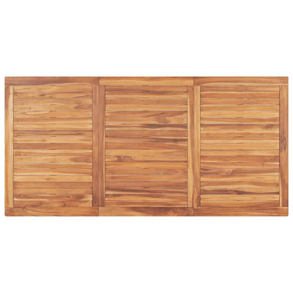 vidaXL 5 Piece Garden Dining Set Solid Wood Teak