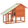 vidaXL Rabbit Hutch 140x63x120 cm Solid Firwood