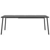 vidaXL 9 Piece Garden Dining Set Anthracite Steel