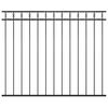 vidaXL Fence Panel Steel 1.7x1.5 m Black