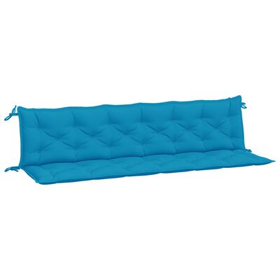 vidaXL Garden Bench Cushions 2 pcs Light Blue 200x50x7cm Oxford Fabric