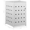 vidaXL Single Wheelie Bin Shed 240 L Stainless Steel