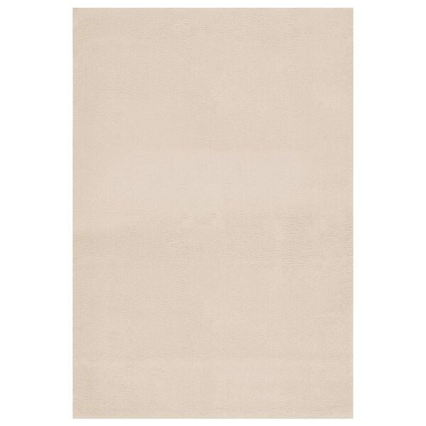 vidaXL Washable Rug Soft Shaggy Beige 160x230 cm Anti Slip