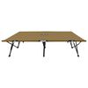vidaXL Two Person Folding Sun Lounger Taupe Steel