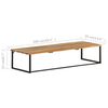 vidaXL Peg with Live Edge 100x35x22 cm Solid Acacia Wood