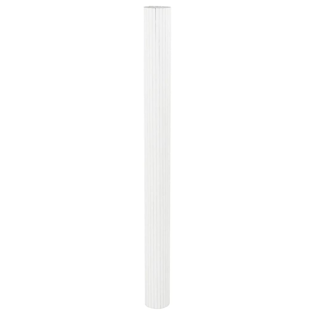 vidaXL Room Divider White 165x400 cm Bamboo